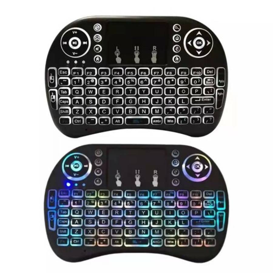 Baihuo MY-7100 RGB Rechargeable Wireless 2.4ghz Keyboard LED Backlit