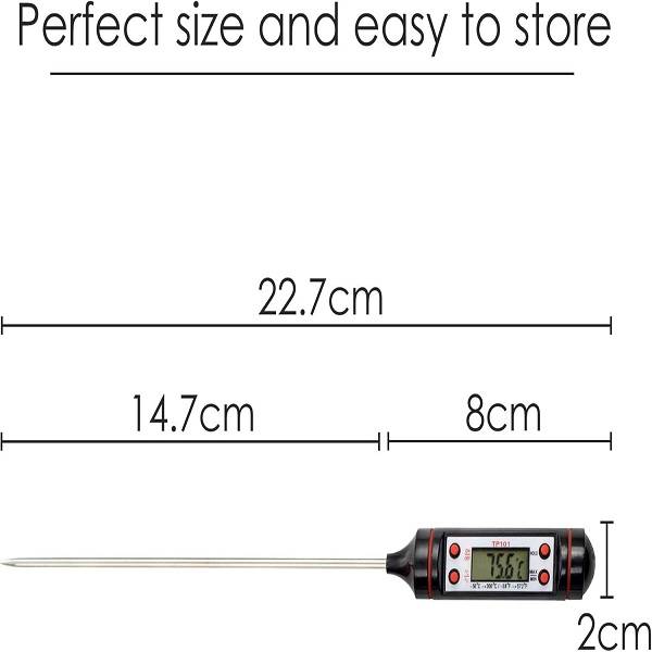 JG20375689 Digital Food Thermometer Reading with LCD Display