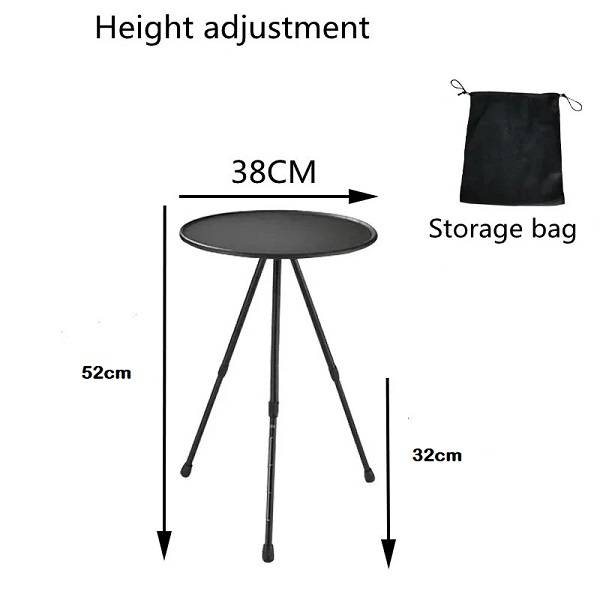 JG20375671 Portable Foldable Round Outdoor Camping Braai Table