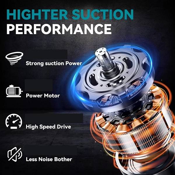VND9043 Brushless Motor Lithium 62V Battery Rechargeable Vacuum Cleaner 400W