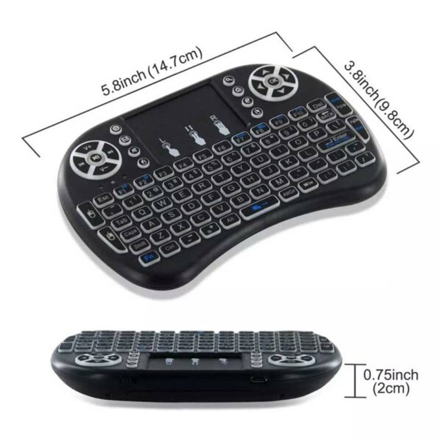 Baihuo MY-7100 RGB Rechargeable Wireless 2.4ghz Keyboard LED Backlit