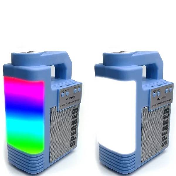 MS-1654BT Bluetooth 4" Speaker With Flashlight And RGB LED