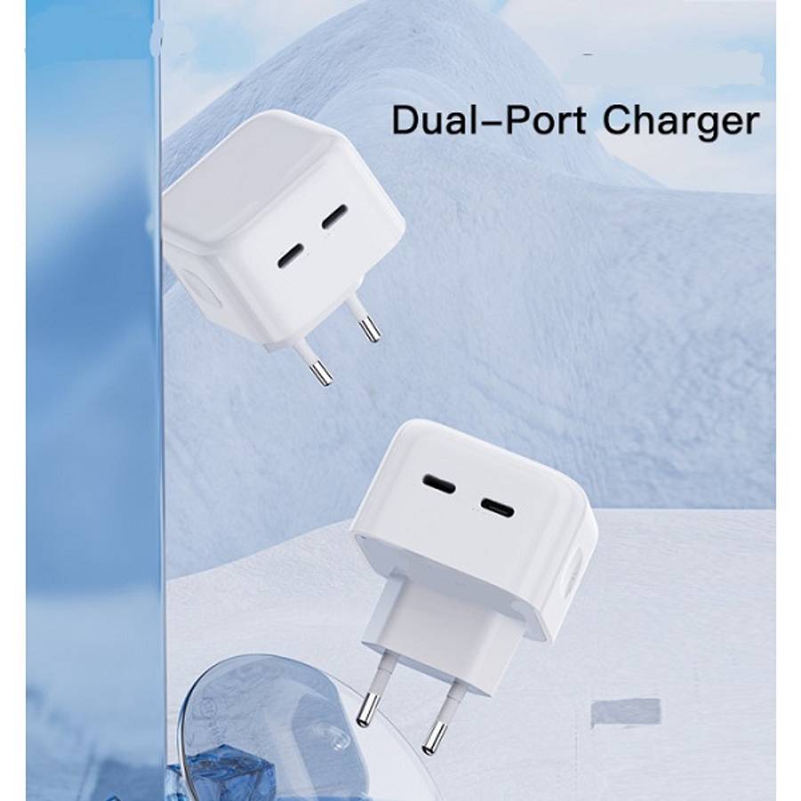 Treqa CH-9029 50W Dual PD Charger for Iphone 15/16 Pro Max With Type C cable