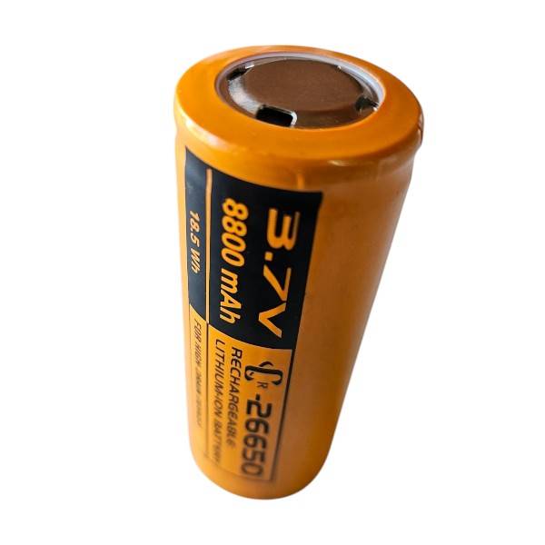 26650 3.7V Rechargeable 18.5 Wh Lithium-ion Battery 8800mAh