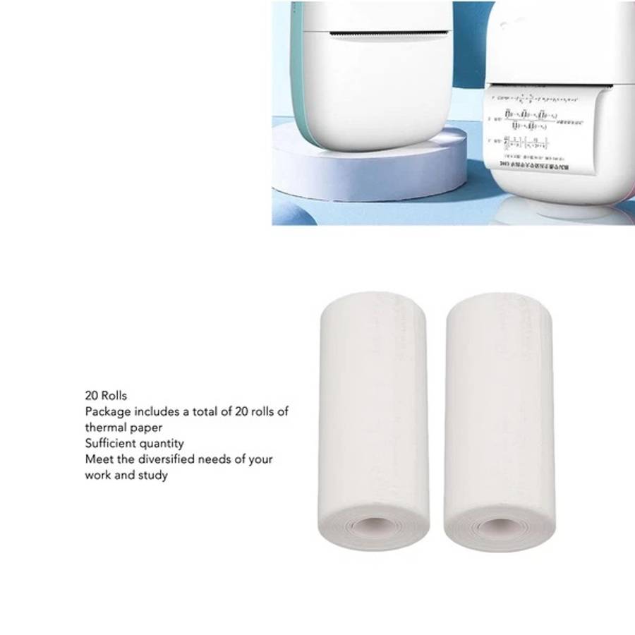 5 Rolls Thermal Printer Paper 57x25mm Printing Paper For Printer Accessories