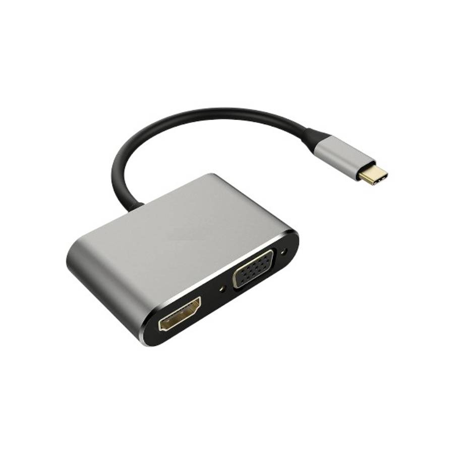 Tangka TK-H138 Type C To HDMI+VGA+USB 3.0 And Type C  Adapter Cable