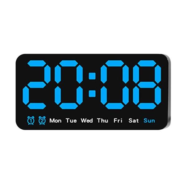 6638 Digital Alarm Clock With 2 LED Display