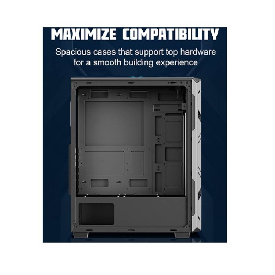 The Eye of Eternity Hestart Liquid Cooled Desktop Gaming Empty Case ATX/Micro ATX/Mini ATX