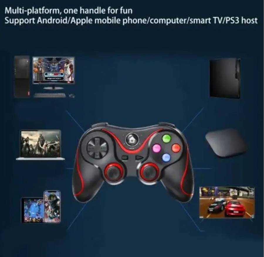 LY-V8 Bluetooth 5.0 Game Controller With Mobile Phone Holder