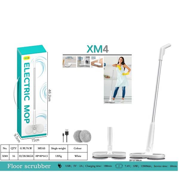 XM4 Rechargeable 2 Head Electronic Mop