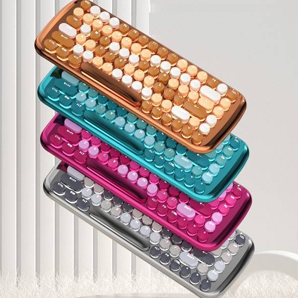 Romi Mofi 2.4G Retro Mechanical Rechargeable Keyboard