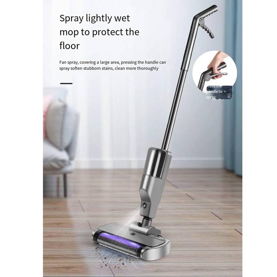 Multifunctional Wireless Handheld Floor Vacuum Mopping Machine With Water Tank