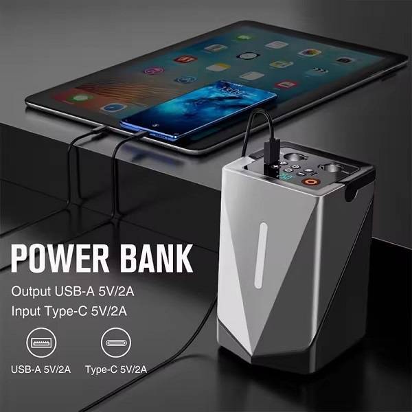 Baihuo MY-7604 Portable Jump Starter With Air Compressor Emergency Start Power For Cars