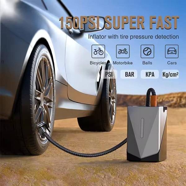 Baihuo MY-7604 Portable Jump Starter With Air Compressor Emergency Start Power For Cars