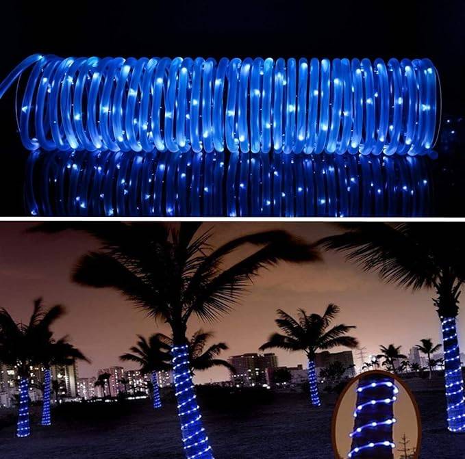 ZYF-D268 Solar Powered Tube Light Copper Wire Blue 50M With Remote Control