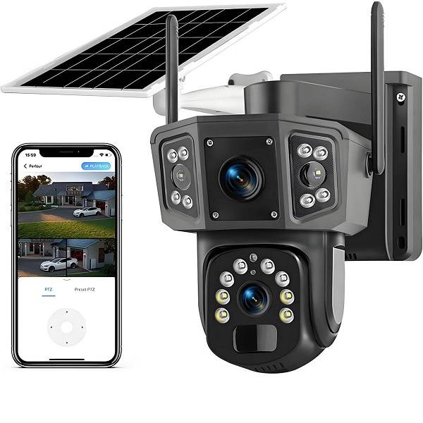 TBG18E-4G HD 4G Solar Powered Camera Two Way  Talk 355° Pan 95° Tilt With Motion Sensor ESEECLO...