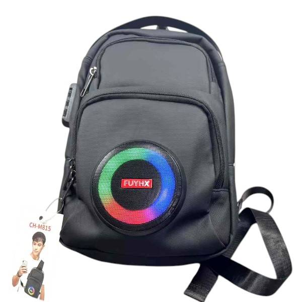 CH-M815 Sling Bag With Built In RGB Bluetooth Speaker 26cm x 8cm x 32cm