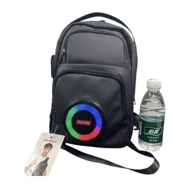 CH-M815 Sling Bag With Built In RGB Bluetooth Speaker 26cm x 8cm x 32cm