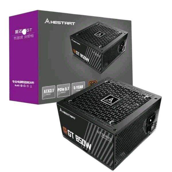 GT850 Hestart 850W ATX3.1 Ready PCIe 5.0 Ready GT Series Power Supply