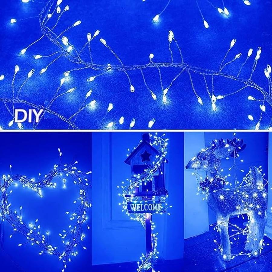 ZYF-D255 50m Firecracker Copper Wire 1000LI P44 With Remote Control 220V Blue