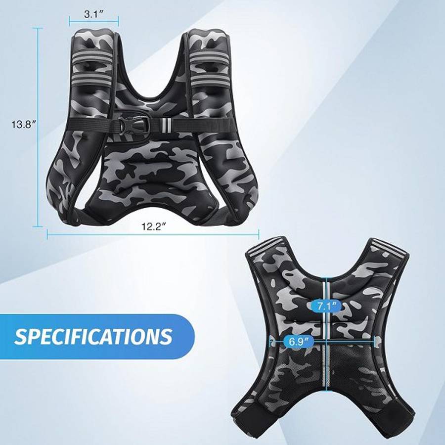 183953 Adjustable Weighted Training Vest 5.5kg 