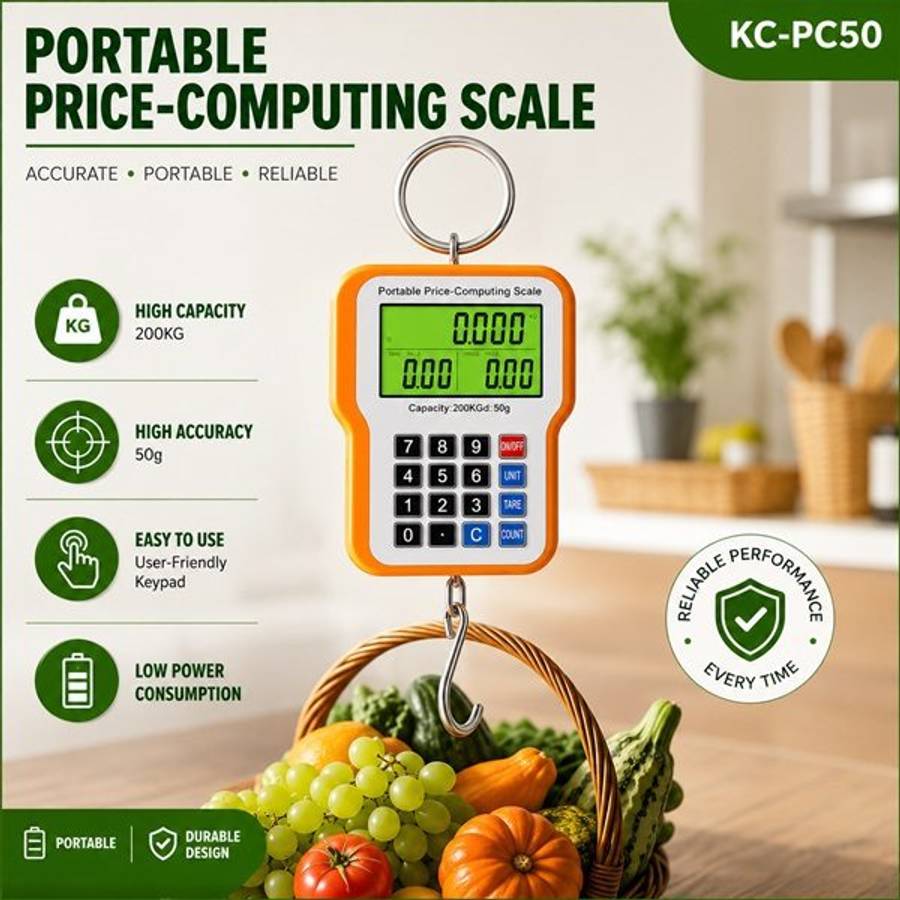 KC-PC50 200kg Portable Price Computing Scale