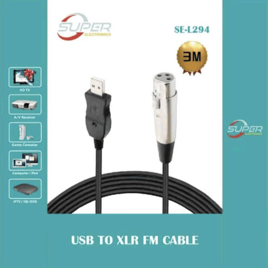 SE-L294 USB TO XLR FM 3M