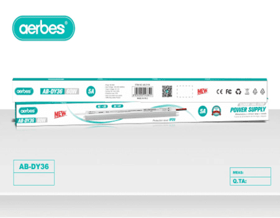 AB-DY36 Aerbes 60W 5A Slim LED Strip Power Supply