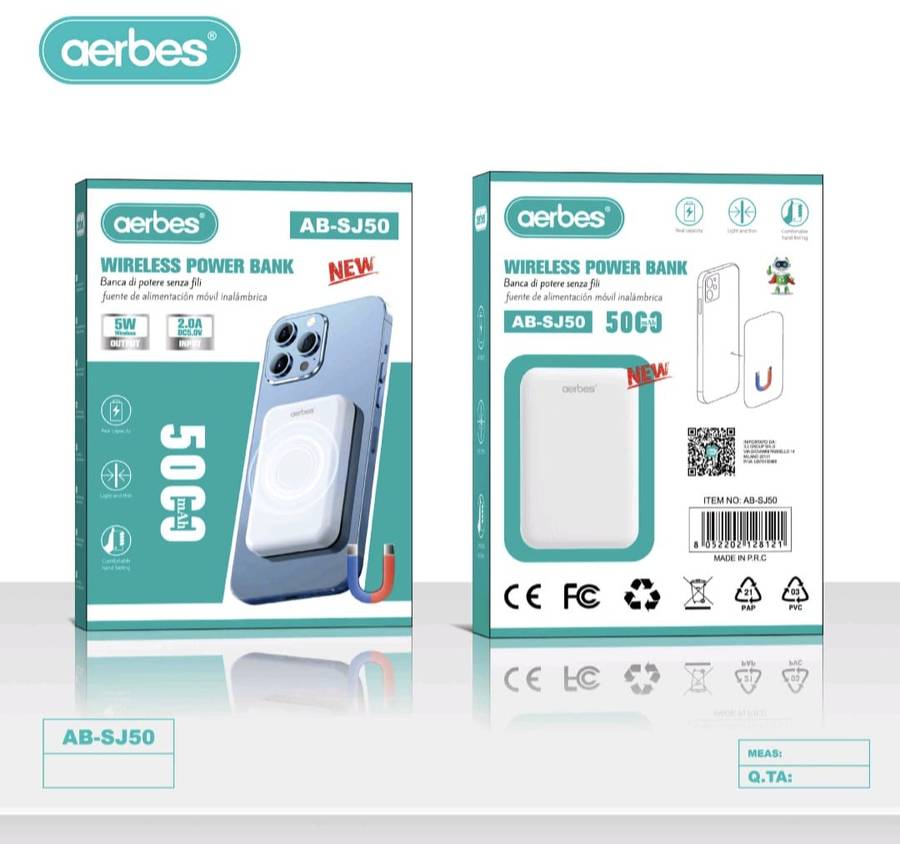 AB-SJ50 Aerbes 5000mah Magnetic Power Bank