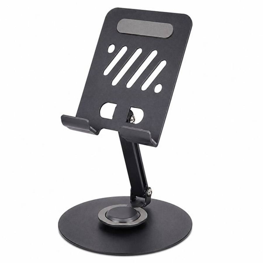 TREQA BC-T47 Folding Desktop Tablet Stand Adjustable Foldable Phone & Tablet Holder for iPad, Sam...