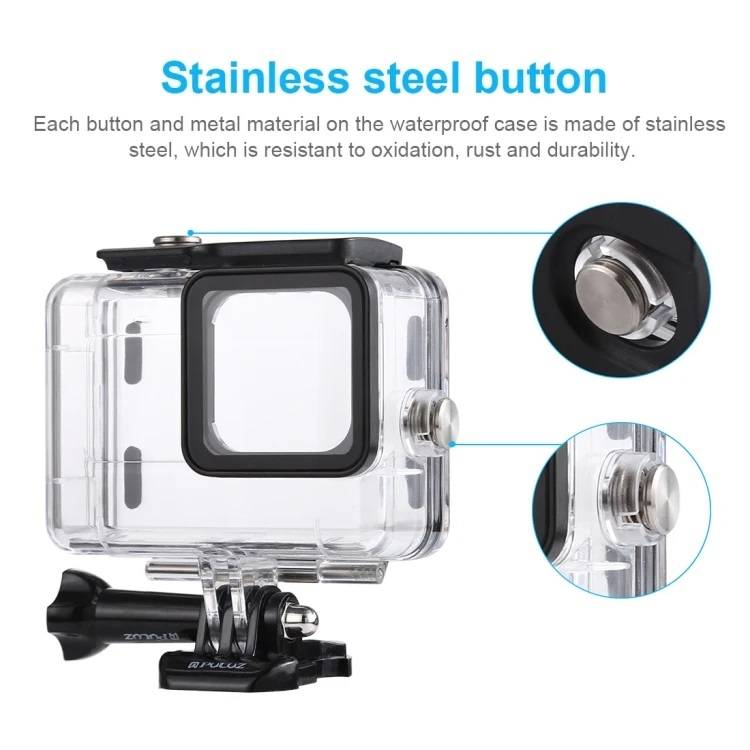 Puluz 45m Diving Waterproof Case For Go-pro HERO8