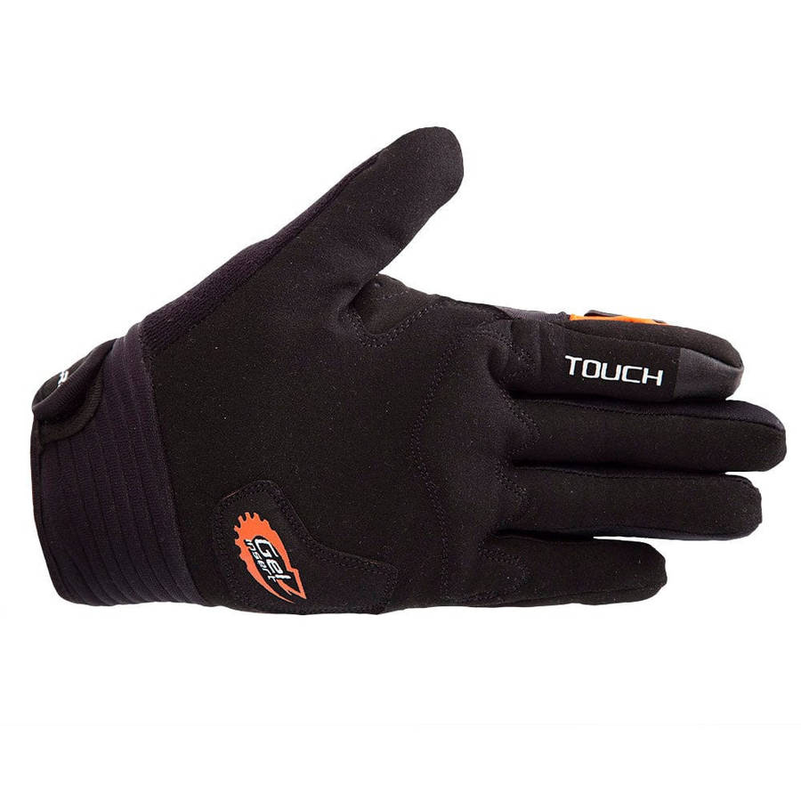 LIZZARD Knuckle - Long Finger Glove - BLACK/ORANGE | M