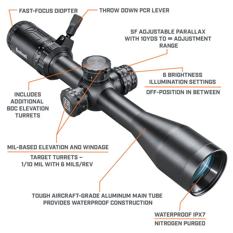 Bushnell 4.5-18X40 AR OPTICS BLK ILLUM WIND HOLD