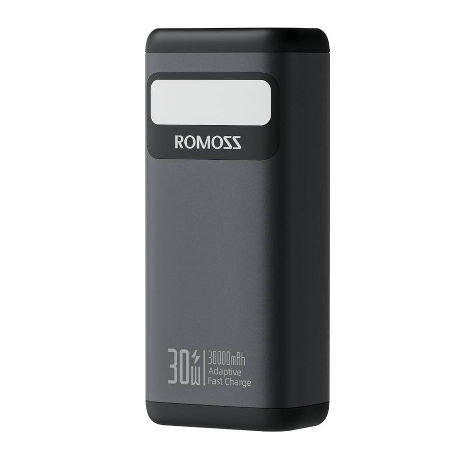 Romoss PMT30 30000mAh 30W Fast Charge Power Bank  Black