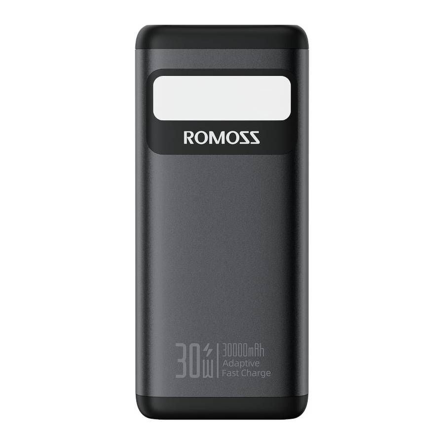Romoss PMT30 30000mAh 30W Fast Charge Power Bank  Black