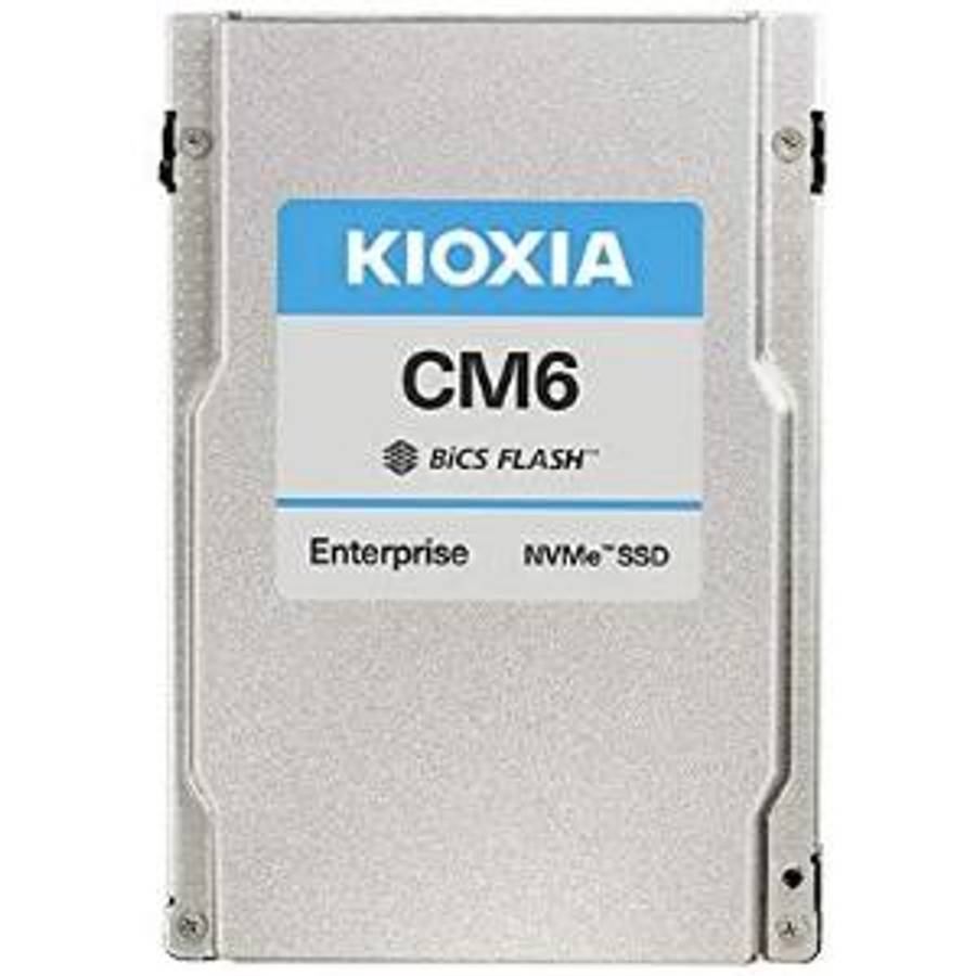7.68TB Kioxia CM6-R, SFF 2.5" U.2/U.3 PCI Express 4.0, 3D BiCS Flash, NVMe (1 DWPD) 1.4M IOPS, PCIe