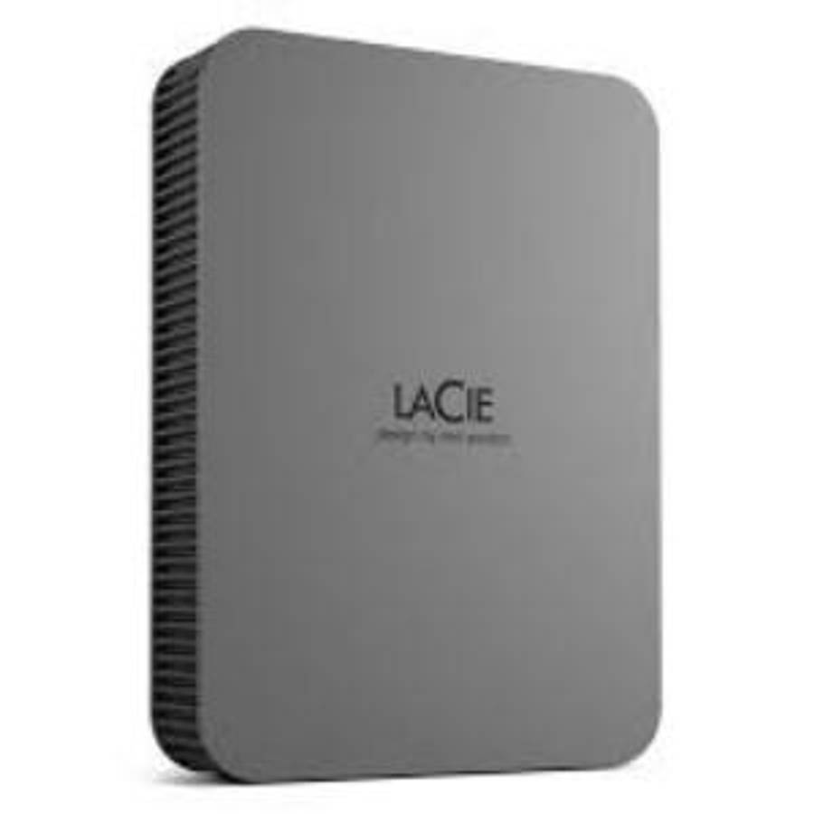 4TB LaCie Mobile |  USB 3.1 (Type-C) |  Aluminum Enclosure |  Portable External Drive - Space Grey (