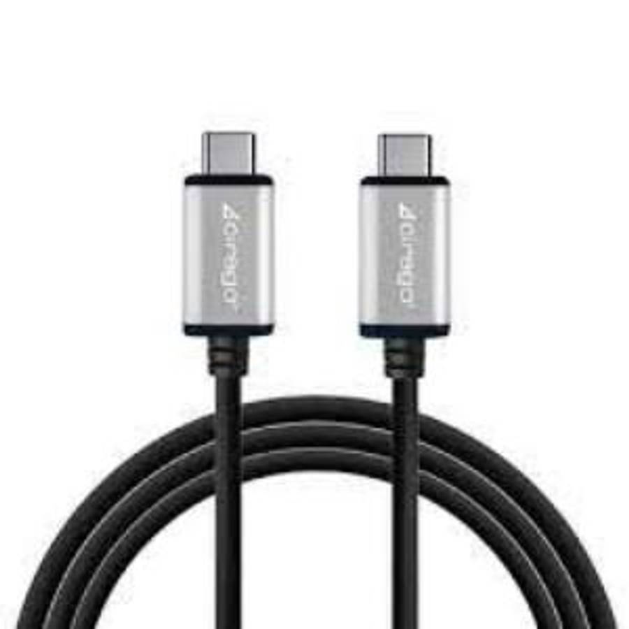 Cirago USB-C to USB-C | 1 Meter | Heavy Duty | 100 Watt | USB Cable (Silver)
