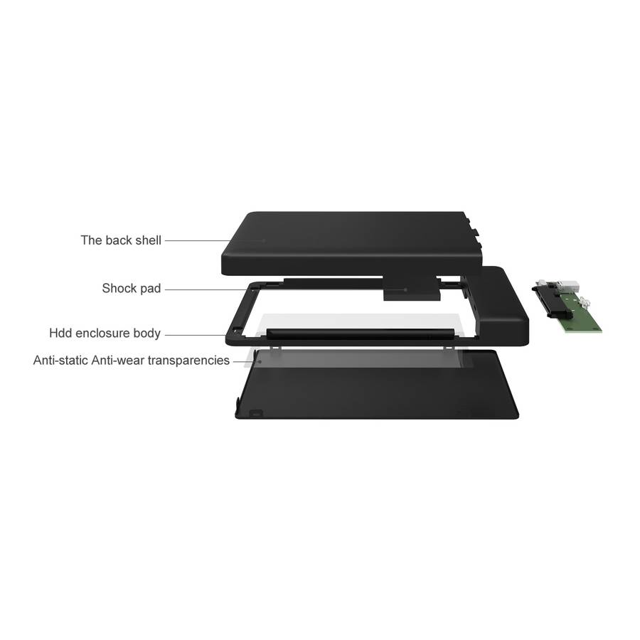 ORICO 2.5 USB3.0 External HDD Enclosure - Red (Unboxed Deal)