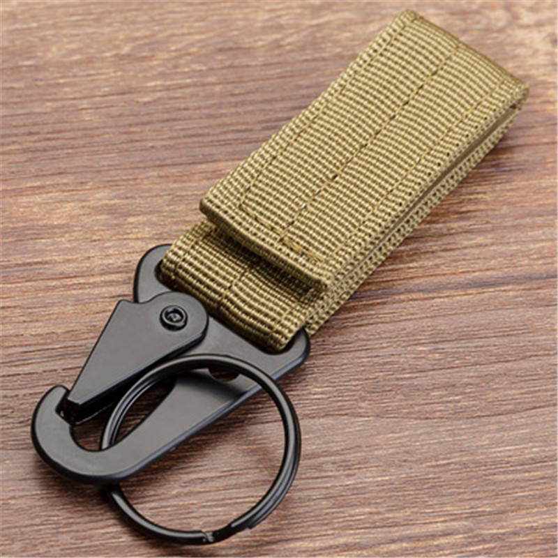 Men's canvas Colorful Keychain Military nylon metal Paste belts Cool buckle