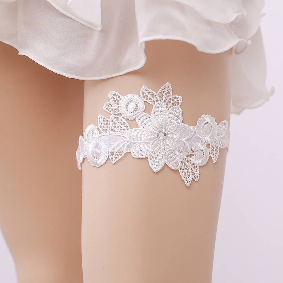 NEW Sexy hot Bride Wedding Garter White