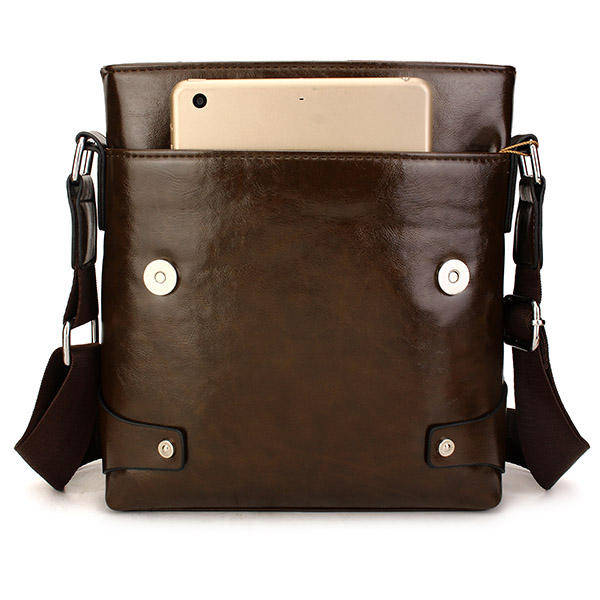 Men Business PU Casual Male Messenger Shoulder Crossbody Bag Briefcase