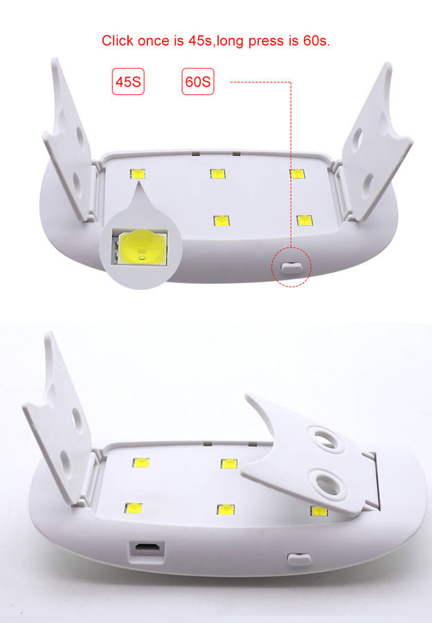 UV Lamp Nail Dryer 6W Lamp for Nails Manicure Mini Portable Nail Lamp USB