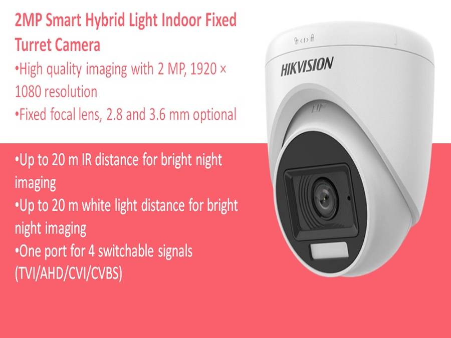 Hikvision 2Mp 2.8Mm Turret Dome Camera