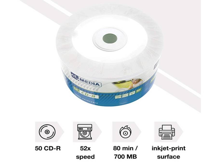 MyMedia Cdr 52X 50 Pack Wrap 700MB -