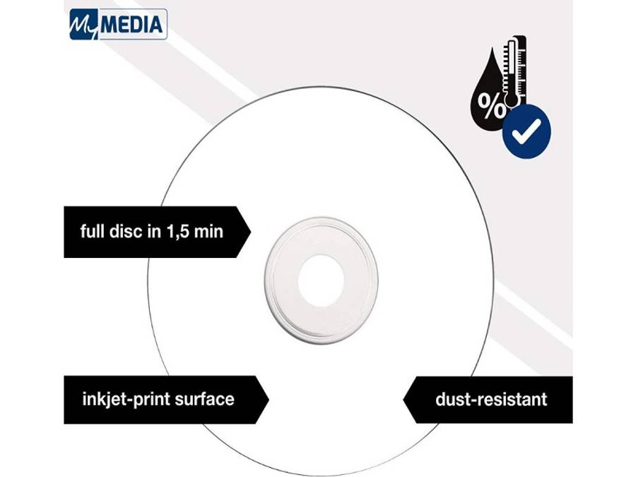 MyMedia Cdr 52X 50 Pack Wrap 700MB -