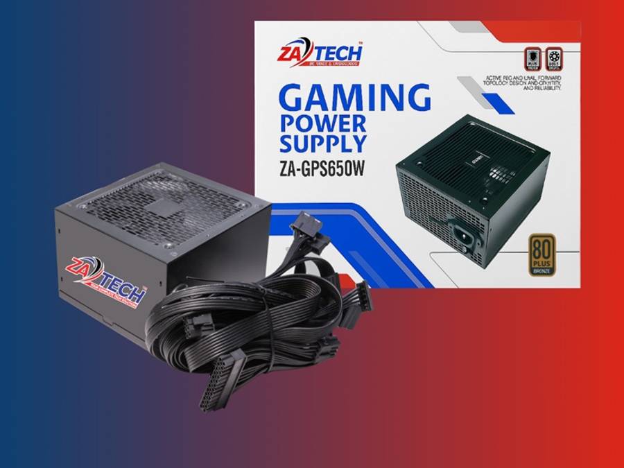 ZATECH 650W Gaming Power Supply Bronze
