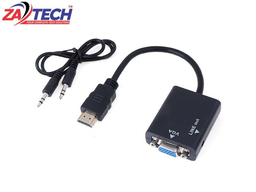 HDMI To Vga Adapter With Audio In Box