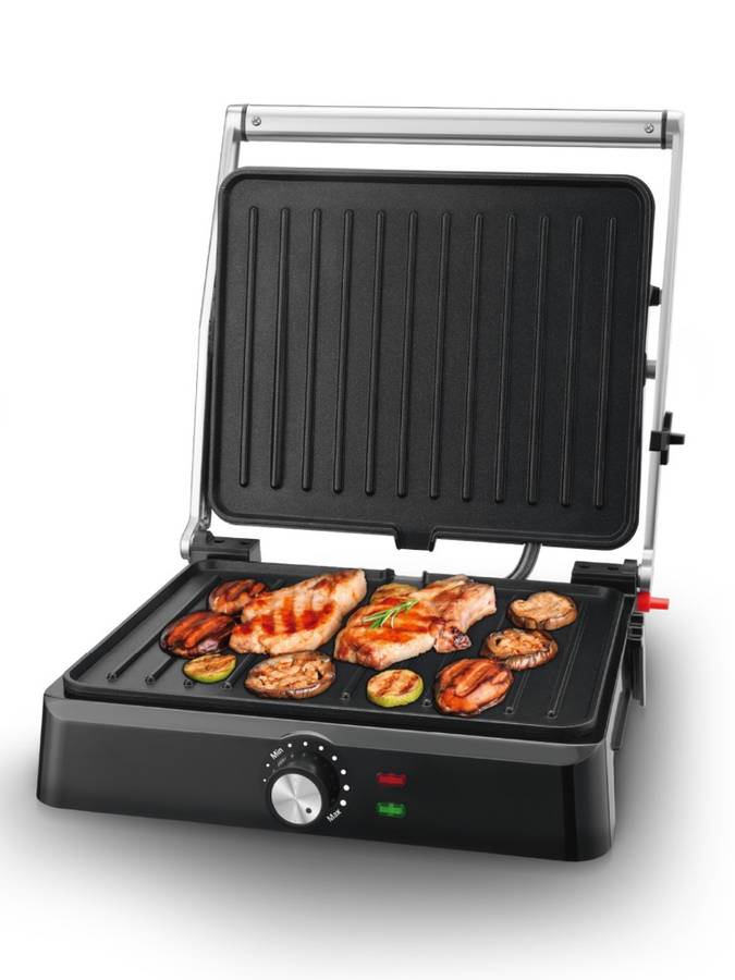 2200W Panini Press Grill&180 Flat Open Large Grill