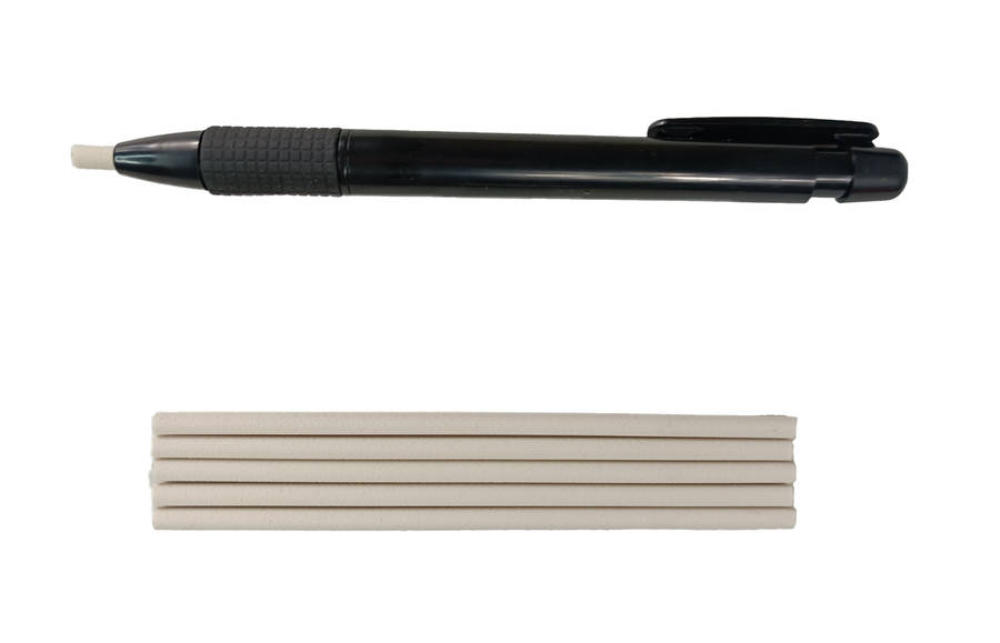 Eraser Clutch Pen: Precision Erasing with 5 eraser fills